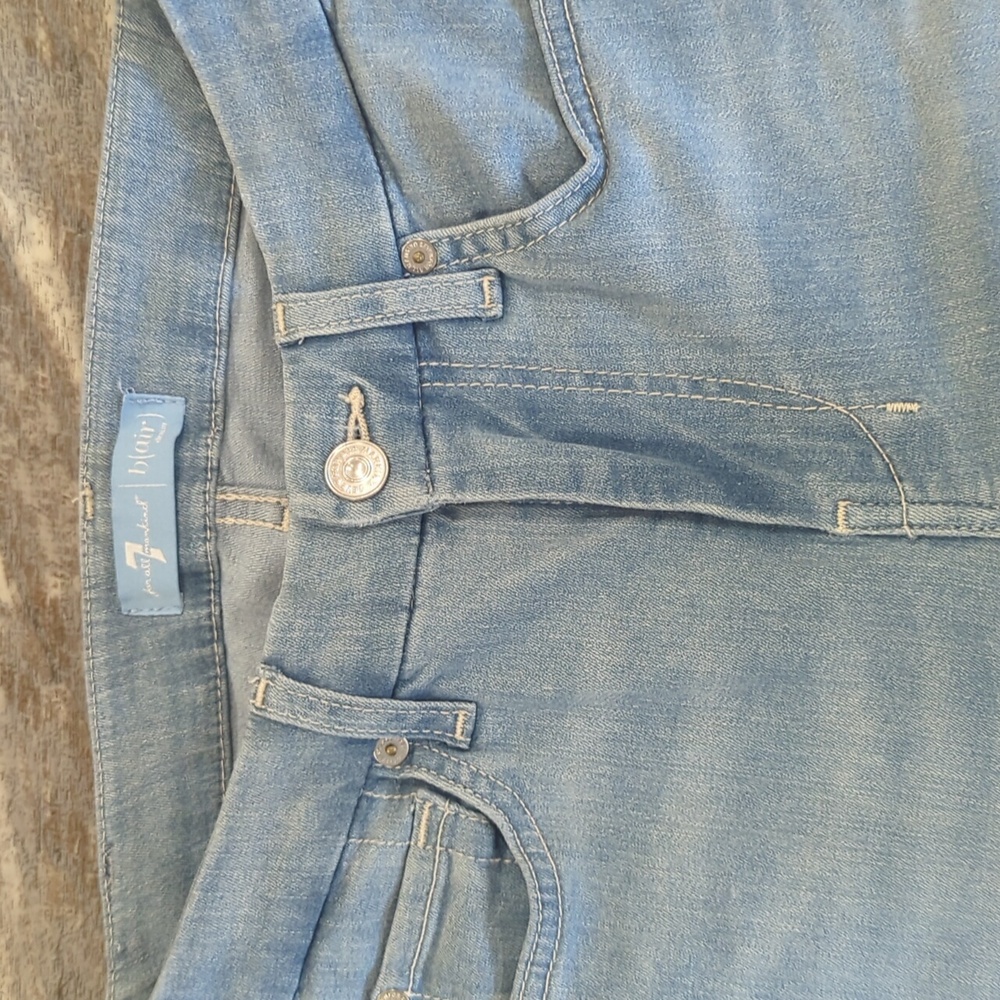 7FAMK DOJO Contour Waistband trouser jeans flares Style #7U474008 sz 24x31.5L - Picture 13 of 16